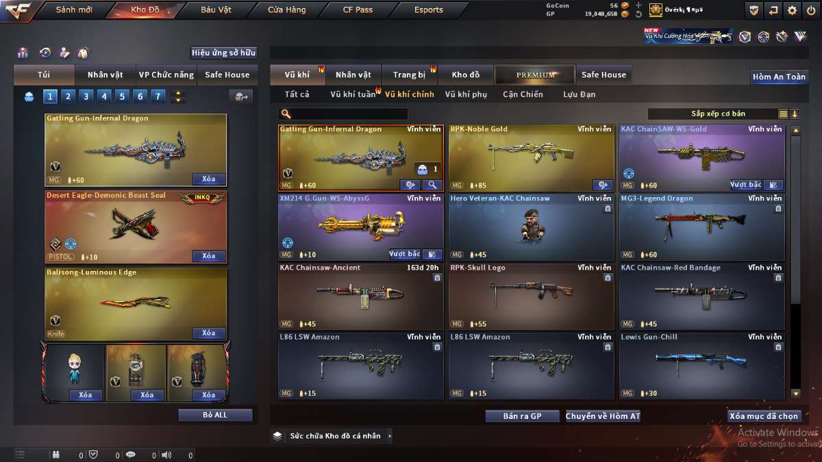 shop acc cf uy tin gia re